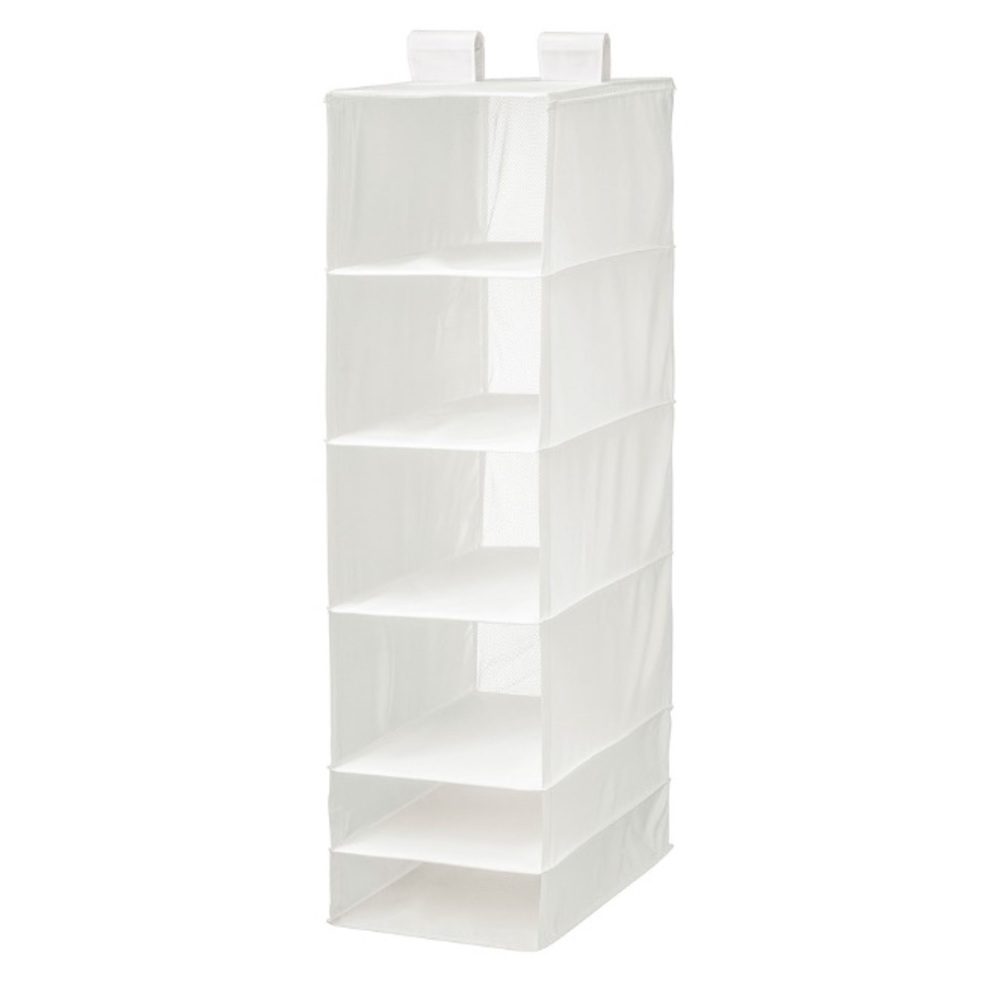 Ikea Skubb closet organizer with velcros